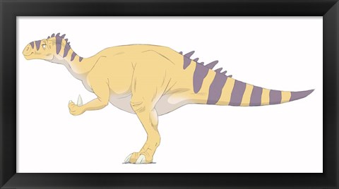 Framed Iguanodon Print