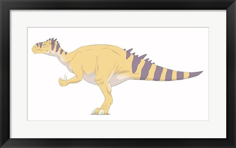 Framed Iguanodon Print