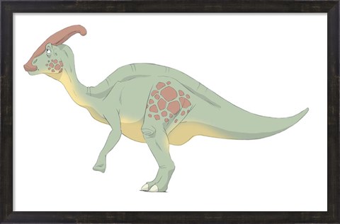 Framed Parasaurolophus Print