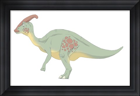 Framed Parasaurolophus Print