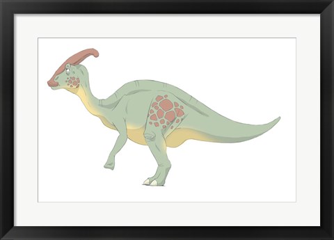 Framed Parasaurolophus Print