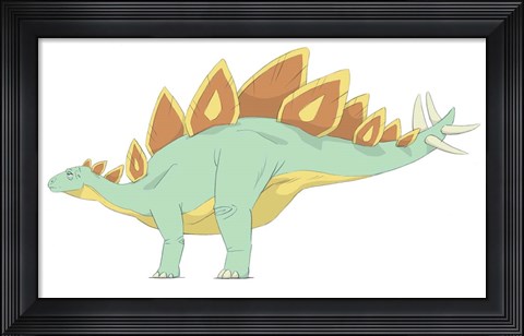 Framed Stegosaurus Print