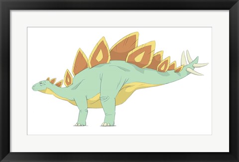 Framed Stegosaurus Print