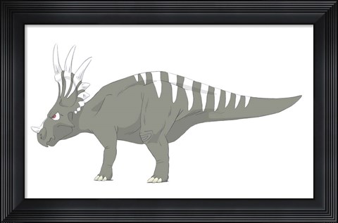 Framed Styracosaurus Print