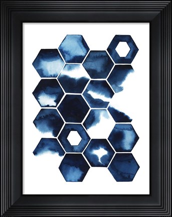 Framed Stormy Geometry II Print