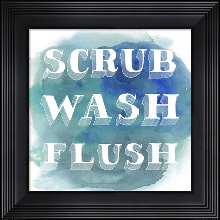 Framed Bathroom Do&#39;s I Print