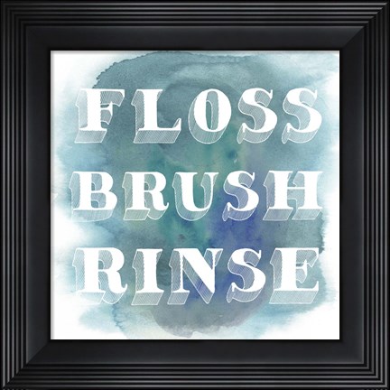 Framed Bathroom Do&#39;s II Print