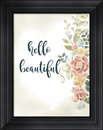 Framed Baby Girl I Print
