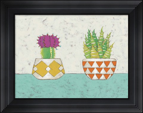 Framed Succulent Duo II Print