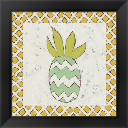 Framed Pineapple Vacation III Print