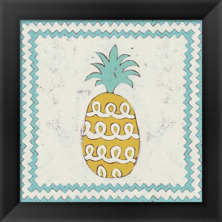 Framed Pineapple Vacation IV Print