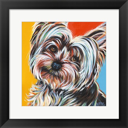 Framed Sweet Yorkie II Print