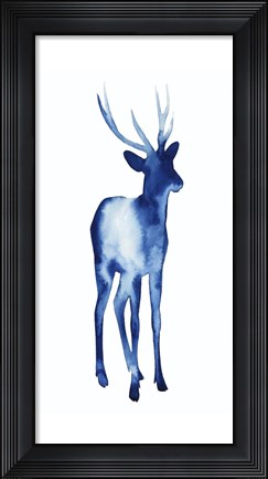 Framed Ink Drop Rusa Deer I Print