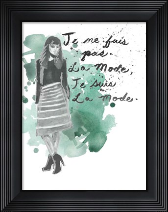 Framed Fashion Quotes I Print