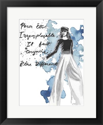 Framed Fashion Quotes IV Print