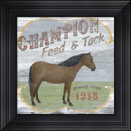 Framed Farm Supply I Print
