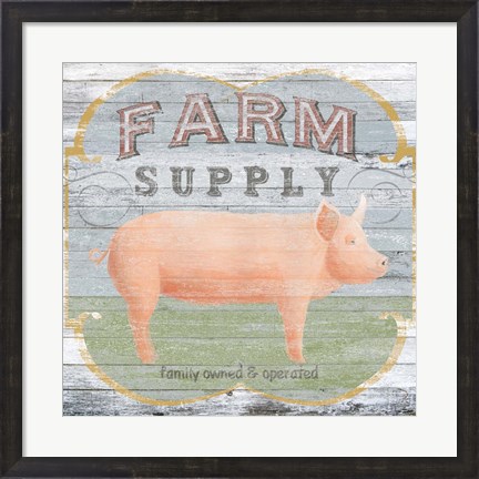 Framed Farm Supply II Print