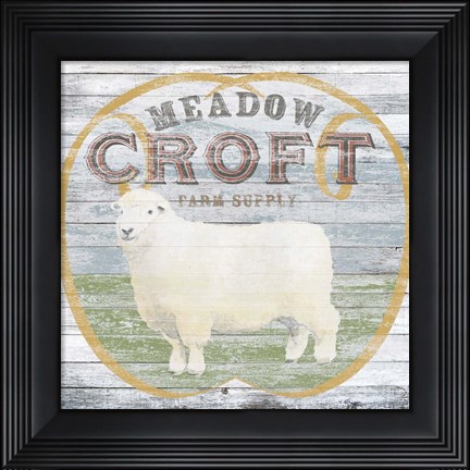Framed Farm Supply III Print