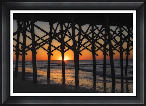 Framed Under the Boardwalk Print