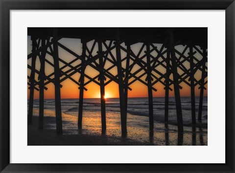 Framed Under the Boardwalk Print