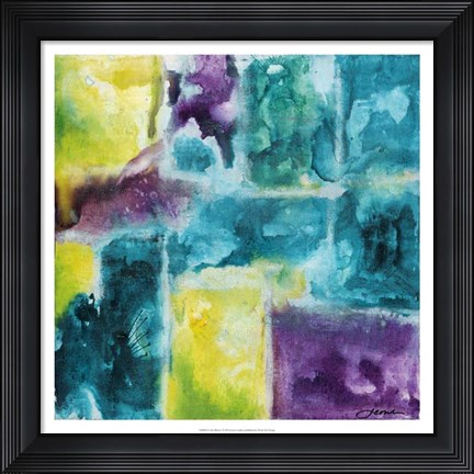 Framed Color Block I Print