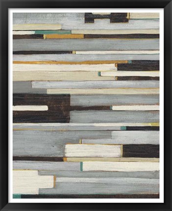 Framed Textile Ratio II Print