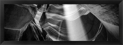 Framed Light beam in Upper Antelope Canyon, Page, Arizona Print