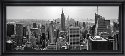 Framed Aerial view of cityscape, NY Print