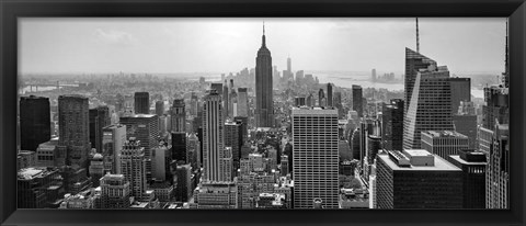 Framed Aerial view of cityscape, NY Print