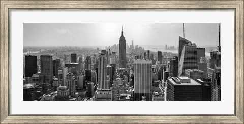 Framed Aerial view of cityscape, NY Print