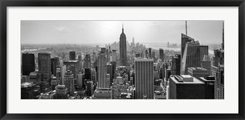 Framed Aerial view of cityscape, NY Print