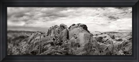 Framed Rock formations in the Valley of Fire State Park, Moapa Valley, Nevada Print