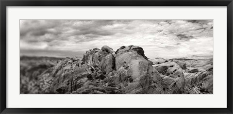 Framed Rock formations in the Valley of Fire State Park, Moapa Valley, Nevada Print