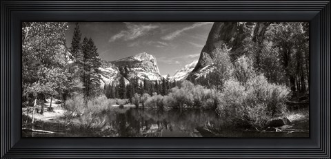 Framed Mirror Lake in Yosemite National Park, Mariposa County, California Print