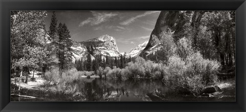 Framed Mirror Lake in Yosemite National Park, Mariposa County, California Print