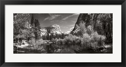 Framed Mirror Lake in Yosemite National Park, Mariposa County, California Print