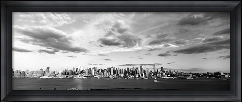 Framed Skyscrapers at the waterfront, Manhattan, NY Print