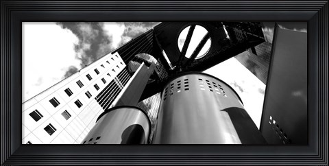 Framed Low angle view of a skyscraper, Umeda Sky Building, Kita-Ku, Osaka, Japan Print