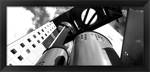 Framed Low angle view of a skyscraper, Umeda Sky Building, Kita-Ku, Osaka, Japan Print