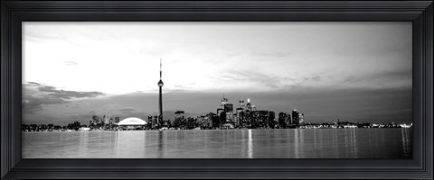 Framed Toronto, Canada (black &amp; White) Print