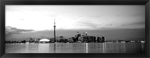 Framed Toronto, Canada (black &amp; White) Print