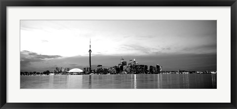 Framed Toronto, Canada (black &amp; White) Print