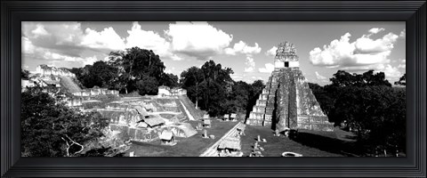 Framed Ruins Of An Old Temple, Guatemala Print
