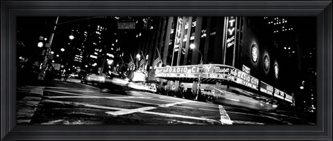 Framed Radio City Music Hall, Rockefeller Center, Manhattan, NY Print