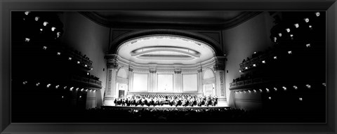 Framed Performers on a stage, Carnegie Hall, NY Print