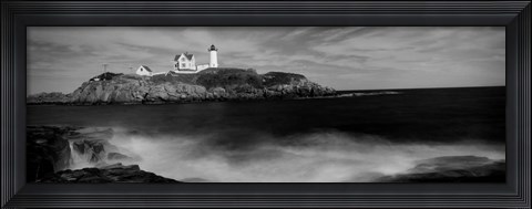 Framed Nubble Lighthouse, York, York County, Maine Print