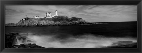 Framed Nubble Lighthouse, York, York County, Maine Print