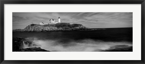 Framed Nubble Lighthouse, York, York County, Maine Print