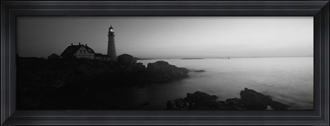 Framed Portland Head Lighthouse built 1791, Cape Elizabeth, Maine Print