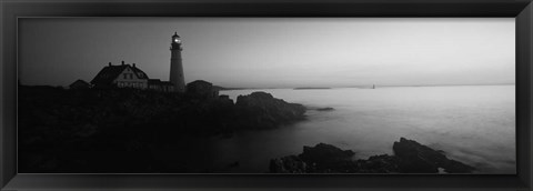 Framed Portland Head Lighthouse built 1791, Cape Elizabeth, Maine Print